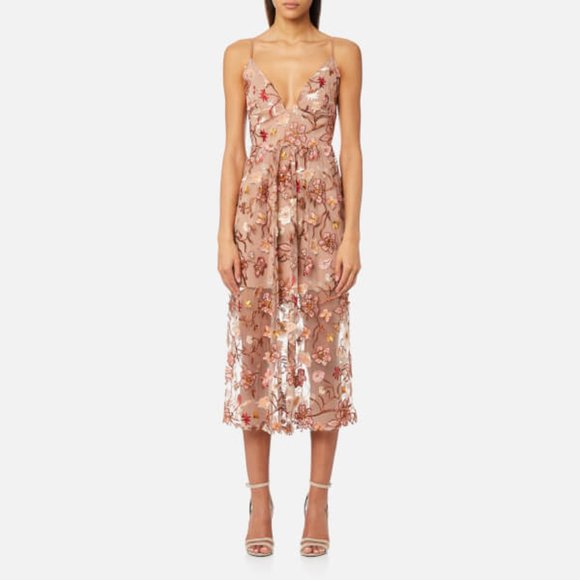 for love and lemons botanic midi dress